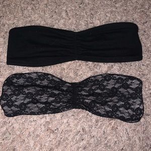 Cute black and lace Bandeaus